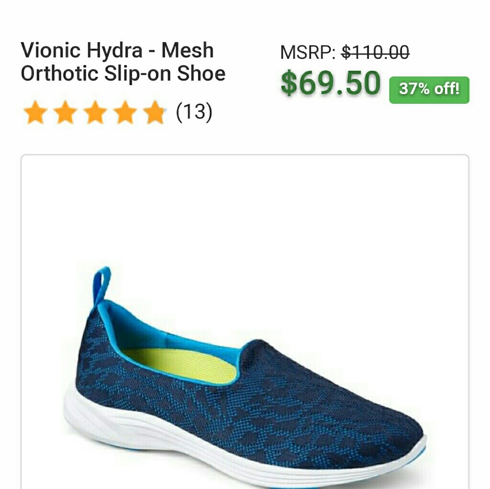 Orthotic Shoes Vionic size 8